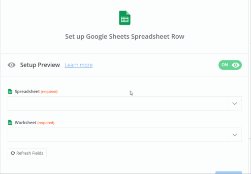 Map Urlooker data to the Zapier action